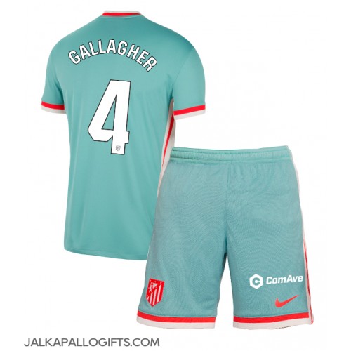 Atletico Madrid Conor Gallagher #4 Vieras Peliasu Lasten 2024-25 Lyhythihainen (+ Lyhyet housut)